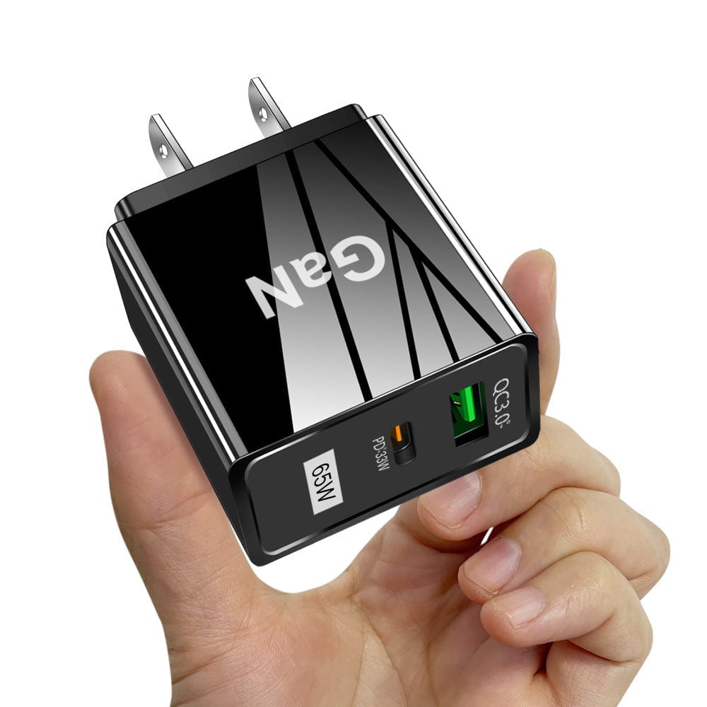 eprolo tendencias US-Black Cargador Carga Rápida 65W con Tecnología Gallium Nitride (Tipo-C) | Noctryx