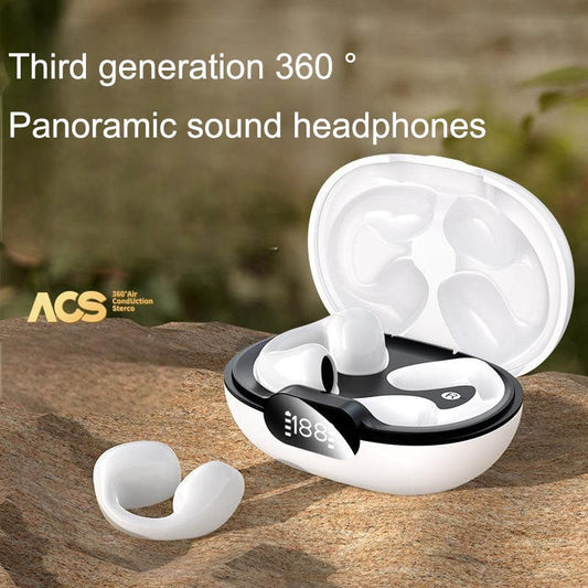 eprolo tendencias White Auriculares Clip-On, Ultra Batería y Diseño Deportivo | Noctryx
