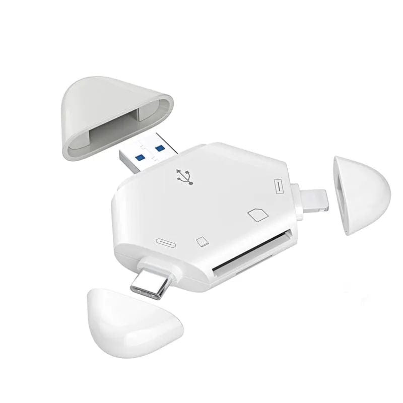 eprolo tendencias White Lector de Tarjetas Tapa Magnética para PC, Laptop, MacBook y Smartphone | Noctryx