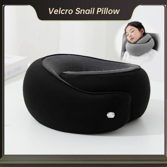 eprolo Travel Neck Pillow Memory Foam U-shaped Pillow Snail Style Travel Neck Support Portable Adjustable Soft Noon Break Sleep Pillows