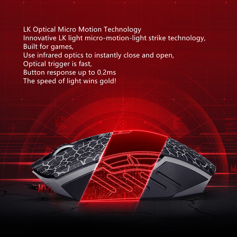 Mouse Gamer con Cable – Precisión y Velocidad para eSports