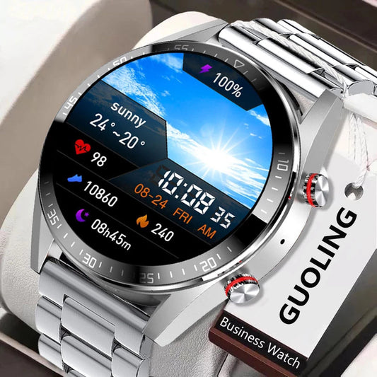 Smartwatch Bluetooth con Llamadas  Monitor de Salud & Pantalla Siempre Activa